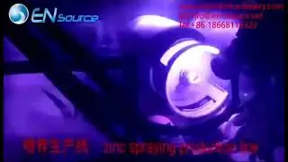 Zinc spraying  production line | for zinc metalizing of LPG cylinder surface