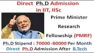 Prime Minister Research Fellowship