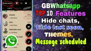 TOP best GBWhatsapp cool trick 2018 || Hidden chats and last seen, message schedule