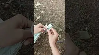 How To Tie the ends of a Tarpaulin 💯 #campingknot #knotskills #knottying