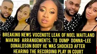 Shocking Voice Note Leaked Of Noel Maitland Making Arrangements To Dump Donna-Lee Body..............