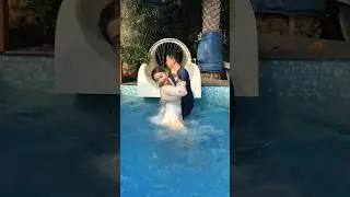 water park girls #shorts #waterslide #beauty