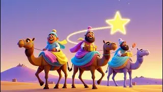 The Three Wise Men Journey Far! 🎄👑🐪⭐ | BibleKidz Nursery Rhymes  | 3D Christmas Bible Story Song.