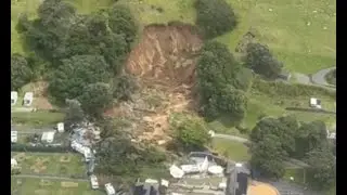 Aerial Video Shows Site of Deadly Landslide in New Zealand