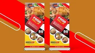 How to make Professional Roll Up Banner Design - Adobe Photoshop Tutorial