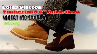 Louis Vuitton Timberland 6 Ankle Boot Wheat Monogram Unboxing 15% Off Right Now Deal | Rsnow Unbox