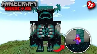I Build A GAINT  WARDEN STATUE in Minecraft Hardcore  | Episode 15 | Hindi