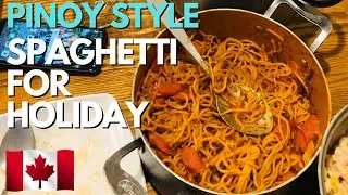 Spaghetti Pasta for Canada Holiday 🇨🇦  #pinoyincanada #filipinofood #ofwcanada