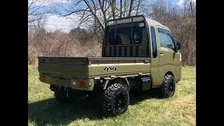 Кабина Daihatsu Jumbo || Daihatsu Хиджет Джамбо || Японские мини-грузовики Daihatsu Hijet цвета хаки