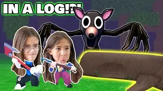 We SURVIVE in a LOG in 99 Nights in the Forest!!