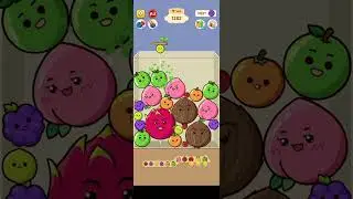 Fruit merge game #fruit #fruitmerge #minigames #gameplay #gameplay #coconut