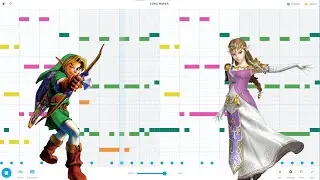 The Legend Of Zelda - Main Theme - Chrome Music Lab (Link In Desk)