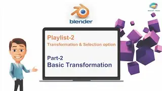 Basic Transformation (Scale,Rotate) in Blender |  3D Blender for Beginners | 3D Tutorial in Hindi