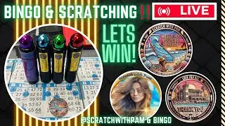 BINGO LIVE #47 & CA Lottery Scratchers‼️#bingo #live #chat #like #foryou #fun #scratchcards #lottery