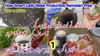 My Ramadan prep,tips n tricks|how I clean tawa without any help|money and time management habits 