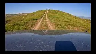 Carrizo Plain off roading Jeep trail during 2023 superbloom (HD)