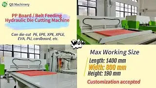PE EPE XPE EVA PU Foam Sheet and Roll Hydraulic Die Cutting Machine