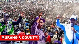 Gachagua, Kalonzo, Matiangi and united opposition Mega Rally in Muranga to popularize Wantam slogan🔥