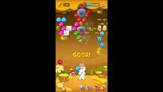 LINE バブル2　STAGE 1667　銀コニー　&times;1.5　Silver Cony　LINE BUBBLE 2