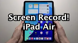 How to Screen Record (with Audio) on iPad Air!