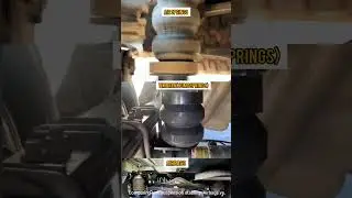 Comparing rear suspension: Airbags vs. Progressive Rubber Springs under load