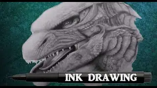 Drawing GODZILLA . GODZILLA vs, KONG .