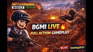 BGMI LIVE 🔴 Rush Gameplay | Custom Rooms Open | Gaming UP27