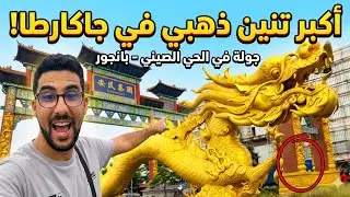 أكبر تنين ذهبي بالشارع الصيني في   جاكرتا  China Town PIK 🐉