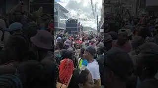 Triple Kay mashing up the streets of Roseau for Jouvert. #dominica #Carnival #triplekay