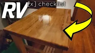 RV Office Build part 1 : Finding, Sanding, and Staining the desktop