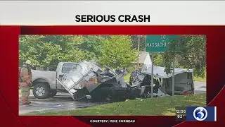Video: Serious crash just over CT border