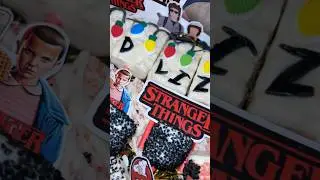 Stranger Things birthday treats 🧇 Custom made from the Upside-Down 🖤