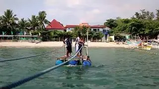 Video clip of the platform from Arizona hotel in subic to the floating bar