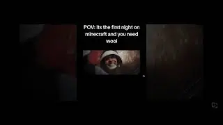 its the first night on minecraft and you need wool #starwars #funny #pov #starwars #minecraft
