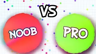 NOOB vs PRO in Agar.io! DESTROYING TEAMS (AGARIO TROLL)