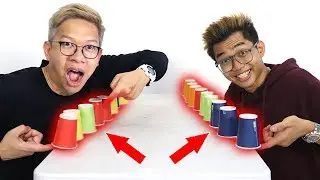 FLIP GLASS CHALLENGE BATTLE Feat FROST DIAMOND TEAM!!
