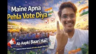 1st vote diya aaj