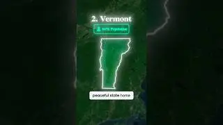 Top 3 Least Populated States in the US #usa #shorts #geography