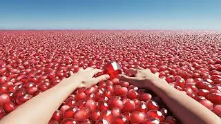 Which Surreal AI Ruby Ocean &diams;️ Would You Shatter? | Oddly Satisfying Cinematic ASMR Weirdcore