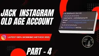 How to jack old age instagram account part 4 | #banning #method #viral