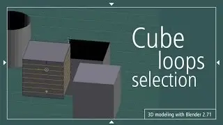 Cube outer edges edge loops selection