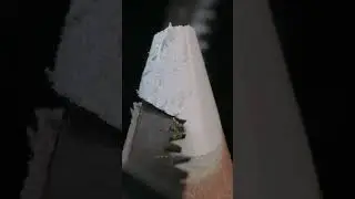 ASMR white pencil vs mini hand saw close-up macro #shorts #satisfying #closeup #asmr #macro