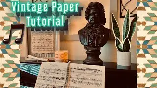 Vintage Music Paper DIY TUTORIAL | Dollar Tree diy boho