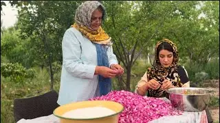 Cooking Traditional rosehip jam on fire🔥| solmaz village life&hellip;