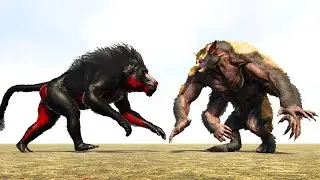 PF APEX DINOPITHECUS vs. ARK DINOSAURS (lvl.1000) | ARK Dino Battle 🦎