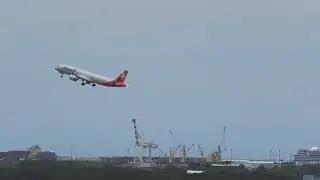 Jetstar JQ153 A321neo VH-OYT BNE-AKL takeoff from Brisbane Airport