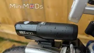 Brompton Titanium bracket w cateye light adapter fixture at Front Calipers Brake postion (MiniMODs)