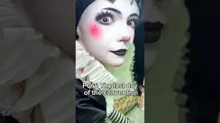 #pov It&rsquo;s the LAST day of the convention!! #makeup #cosplay #jester #clown #convention