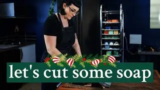 Studio Vlog | Cutting Christmas Soap | Shipping Station Set Up
