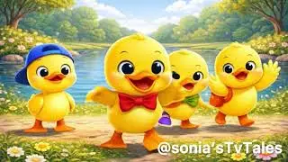 Five Happy Ducks 🦆 | Counting Song for Kids | Learn Numbers 1 to 5